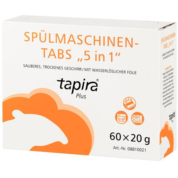4260339552212 - plus Spülmaschinen-Tabs 5in1 Reiniger Klarspüler Salzfunktion 4260339552212  60 Stück