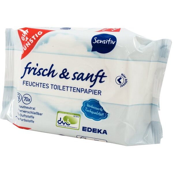 4311501414101 - Toilettenpapier feucht Nachfüllpack sensitiv 2 x 70 Tücher 09451205 4311501414101 09451205 4311501414101 - Toilettenpapier feucht Nachfüllpack sensitiv 2 x 70 Tücher 09451205 4311501414101 09451205