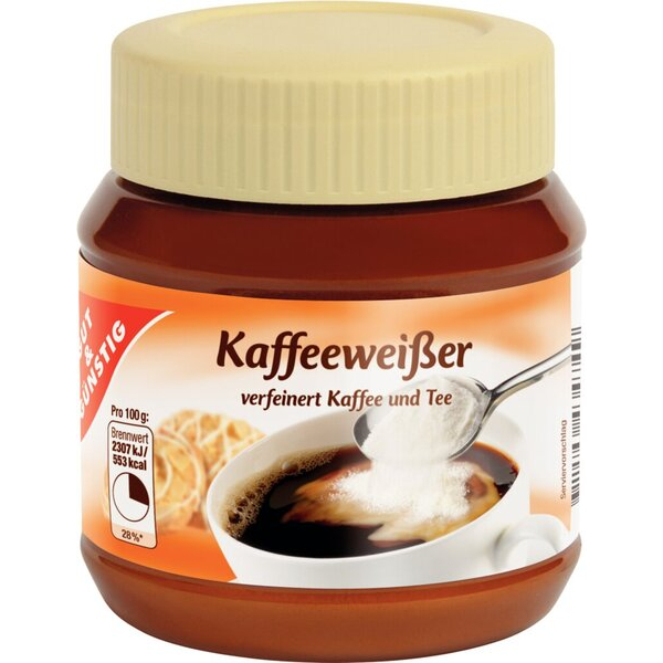 Edeka Kaffeeweißer 216102, 35g/100g Fett, 1x250g, wiederverschließbarer Kunststoffbehälter 4311596434749 Edeka