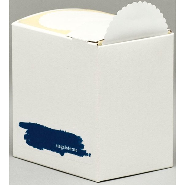 4319111110024 - Siegelsterne weiß Ø 60 mm sk gewellter Rand 4319111110024 1006934 500 Stück