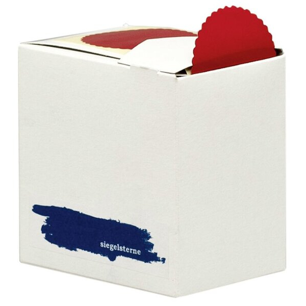 4319111110048 - Siegelsterne rot Ø 53 mm sk gewellter Rand 4319111110048 1016551 600 Stück