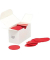Siegelsterne rot, Ø 51 mm, gum. gewellter Rand
