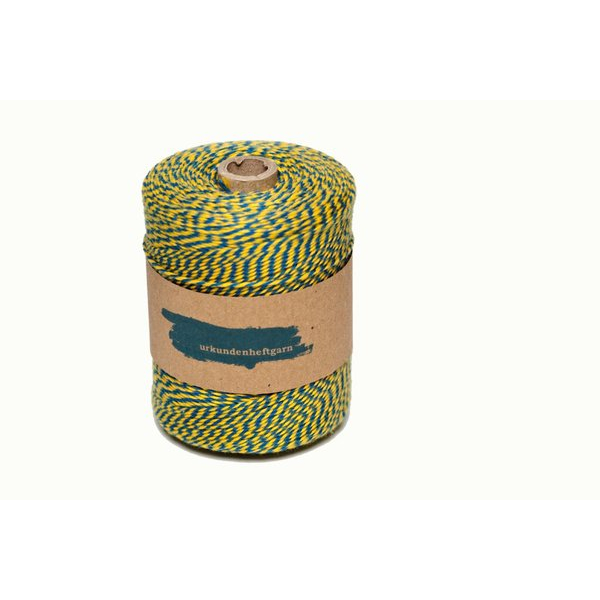 4319111110130 - Urkunden-Heftgarn blau gelb Rolle ca 360m 4319111110130 F200358