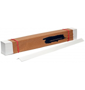 Heftstreifen lang 90017030, 3x29,7cm (BxL), Karton mit Papierdeckleiste, wei&szlig;