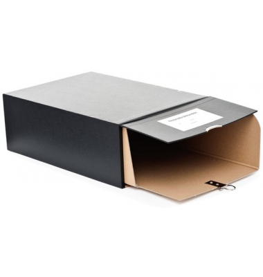 Urkundenkasten 1016950A, A4, schwarz, Pappe