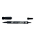 Permanentmarker Twin-Marker BeGreen, 4045701, schwarz, 0,3mm+0,5mm Rundspitze/doppel