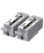Druckerpatrone 2x BCI-15 BK 8190A002 (kompatibel zu Canon BCI-15BK), schwarz, ca. 2x 80 Seiten
