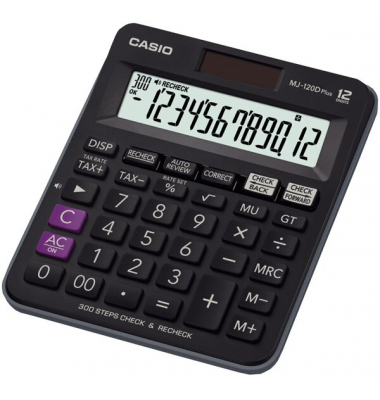 Tischrechner MJ-120D Plus 12-stellige LCD-Anzeige, Solar und