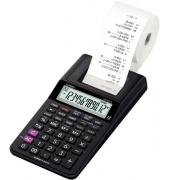 Druckender Kompaktrechner, schwarz 12-stelliges Display, Euro-Umrechnung