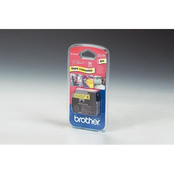 4977766600484 - Schriftbandkassette M unlam 9mmx8m schwarz auf gelb 4977766600484 Brother