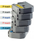 Schriftbandkassette 9mmx8m weiß/blau für P-touch