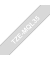 P-touch Schriftband TZe-MQL35 12mm x 5m mattweiß/hellgrau laminiert selbstklebend