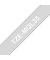 P-touch Schriftband TZe-MQL35 12mm x 5m mattweiß/hellgrau laminiert selbstklebend