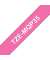 P-touch Schriftband TZe-MQP35 12mm x 5m weiß/pink laminiert selbstklebend