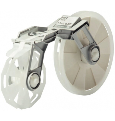 Bandkassette weiß MC-ET1WH 15mmx300m, Plastikband,f. Tape Creator TP-M5000N