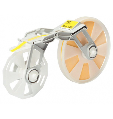 Bandkassette gelb MC-ET1YE 15mmx300m, Plastikband,f. Tape Creator TP-M5000N