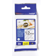 Schriftbandkassette TZE131S laminiert, 12mm breit/4m lang