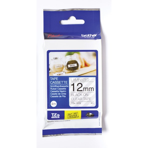 4977766736619 - Schriftbandkassette TZE131S laminiert 12mm breit 4m lang 4977766736619 Brother