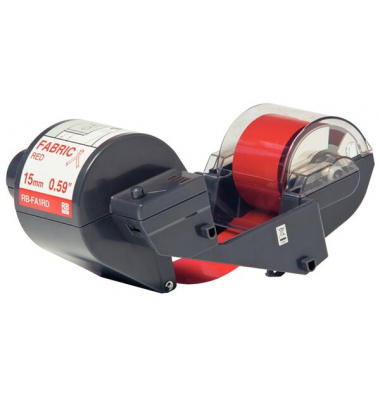 Textilfarbband rot RB-FA1RD 15mmx300m, f&uuml;r Tape Creator TP-M5000N