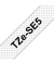 Schriftbandkassette TZESE5 schwarz auf weiß, Sicherheits-/Siegelband