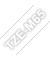 Farbband P-Touch, 36 mm / 8 m, weiß auf transparent, matt, laminiert