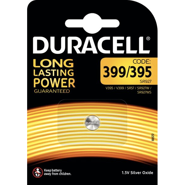 5000394068278 - Batterie Silver Oxide Knopfzelle 395399 SR57 15V Watch 5000394068278 Duracell 5000394068278 - Batterie Silver Oxide Knopfzelle 395399 SR57 15V Watch 5000394068278 Duracell