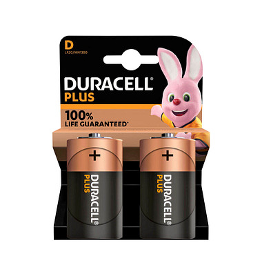 Batterien Plus, Mono D / Mono / LR20, 1,5 Volt