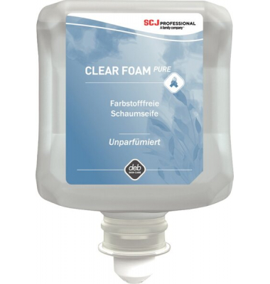 Schaumseife CLR1L Clear Foam Pure, parf&uuml;mfrei, 1000 ml, Nachf&uuml;llflasche