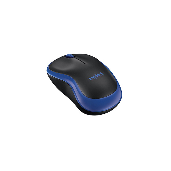 logitech PC-Maus Wireless Mouse M185 910-002239, 3 Tasten, kabellos,  USB-Funk, optisch, schwarz, blau - Bürobedarf Thüringen