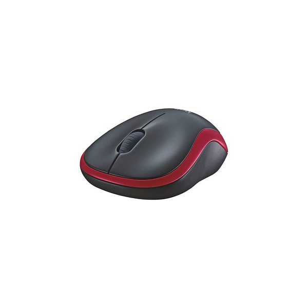 logitech PC-Maus Wireless Mouse M185 - 910-002240, Thüringen optisch, Tasten, 3 rot USB-Funk, schwarz, Bürobedarf kabellos