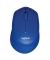PC-Maus M330 Silent Plus 910-004910, 3 Tasten, kabellos, USB-Funk, Rechtshänder, optisch, blau