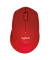 PC-Maus M330 Silent Plus 910-004911, 3 Tasten, kabellos, USB-Funk, Rechtshänder, optisch, rot