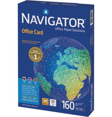 Navigator Office Card Kopierpapier A3 160g weiß sehr hohe Weiße