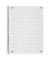 Collegeblock 400101421 Duo, Lineatur 27 + Lineatur 28 / liniert+kariert mit Rand innen/außen, A4+, 90g, rot, 80 Blatt