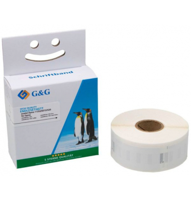 Premium Etiketten 25x54mm, komp. zu 11352/S0722520, schwarz auf weiß