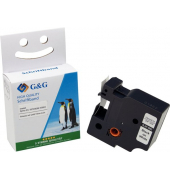 Schriftband 15574, 19mm x 7m, schwarz/wei&szlig;, 