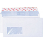 Briefumschlag 30779, Din Lang+ (C6/5), mit Fenster, haftklebend, 100g, hochweiß