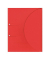 Ablagemappe Ordo collecto, int.rot mit Seitenfalte 10mm, 2 Ösen und