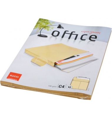 Versandtaschen 74507.92, o. Fe., HK, 140g, Stehboden 40mm, ohne Fenster, haftklebend, natronbraun