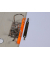 Heftstreifen kurz PP orange 35x150mm Metalldeckleiste