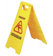 "GVS-Warnschild ""Achtung/Vorsicht Rutschgefahr"", zweiseitig bedruckt"