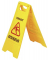 GVS-Warnschild "Achtung/Vorsicht Rutschgefahr", zweiseitig bedruckt