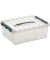Aufbewahrungsbox Q-Line H6160302, 12 Liter, mit Deckel, au&szlig;en 400x300x140mm, Kunststoff transparent