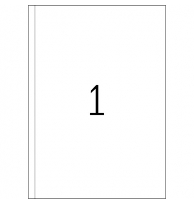 Etiketten, A4, 500 Blatt, 200x297mm 1 Packung  500 Etiketten
