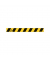 Warnband, Abstand halten (1,5 m), 80mmx0,8m, schwarz/gelb