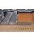 Warnband, Abstand halten (1,5 m), 80mmx0,8m, schwarz/gelb