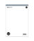 Notizblock 608451 00, blanko / Lineatur 20, A4, 60g, 48 Blatt