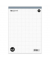 Notizblock 608451 20, kariert / Lineatur 22, A4, 60g, 48 Blatt