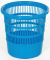 Papierkorb, 30 cm, blau, rund, durchbrochen
