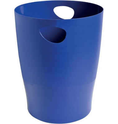 Papierkorb ECOBIN Bee Blue, marineblau 15l, mit Griffen